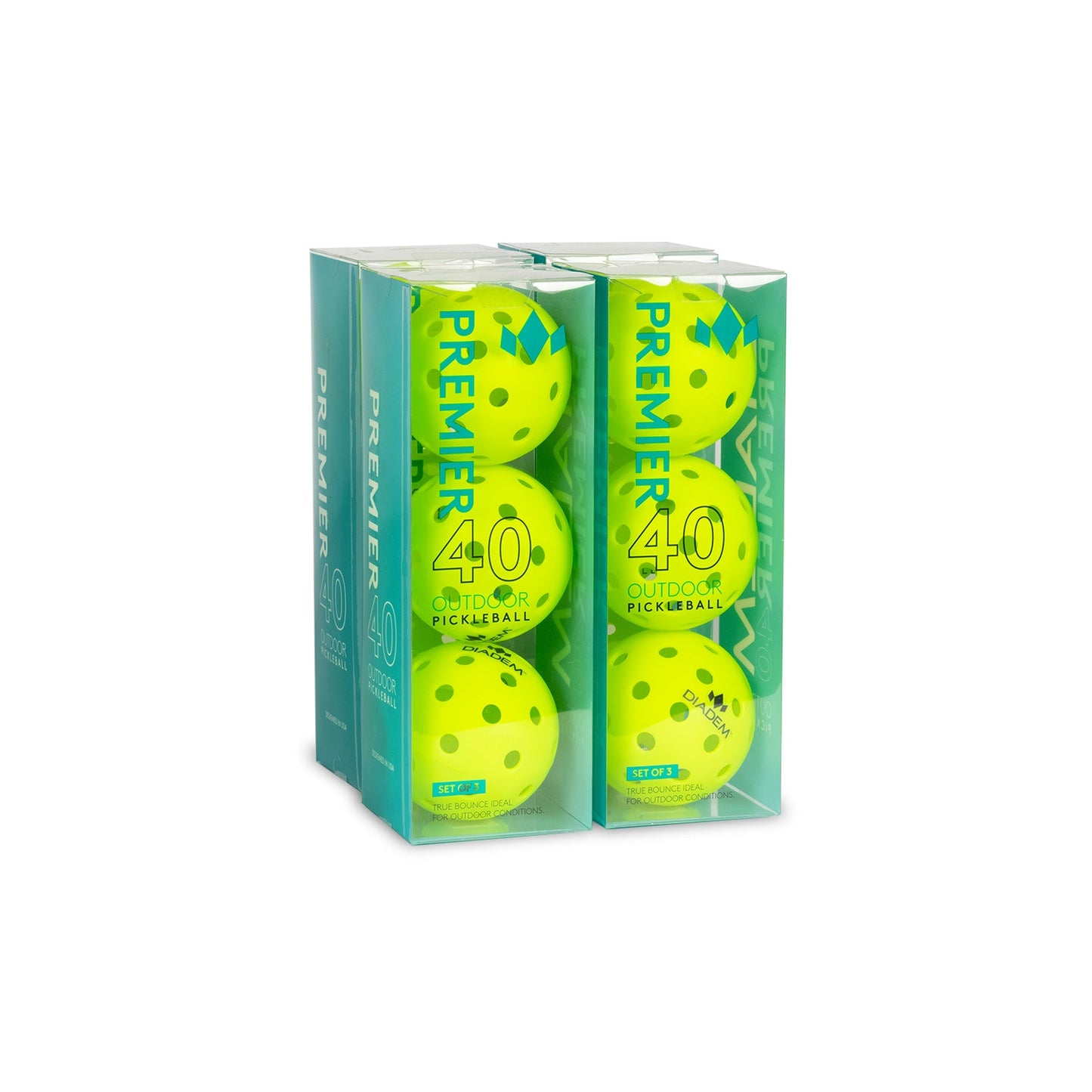 DIADEM Premier 40 Outdoor Pickleballs